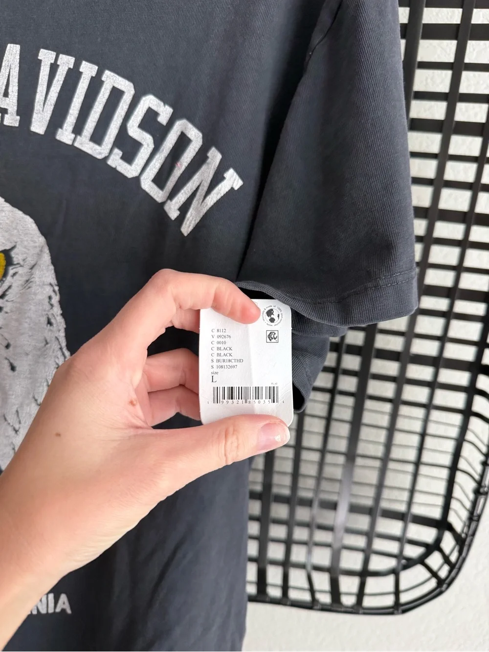 Free people the bureau Harley Davidson eagle baby tee
